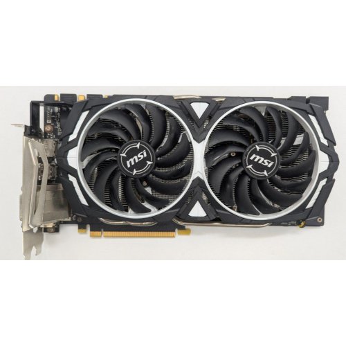 Видеокарта MSI GeForce GTX 1060 Armor OC 6144MB GDDR5X (GTX 1060 ARMOR 6GD5X OC) (Восстановлено продавцом, 837892) купить в Украине: Киев, Днепр, Харьков, Одесса  | Проверка совместимости, низкая цена, отзывы, характеристики от TELEMART фото