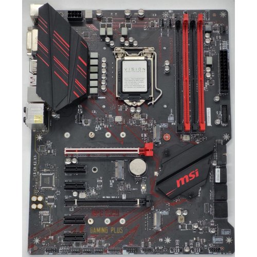 Материнська плата MSI MPG Z390 GAMING PLUS (s1151-v2, Intel Z390) (Відновлено продавцем, 837894) купити в Україні: Київ, Львів, Хмельницький, Тернопіль, Івано-Франківськ | Перевірка сумісності, низька ціна, відгуки, характеристики від TELEMART фото