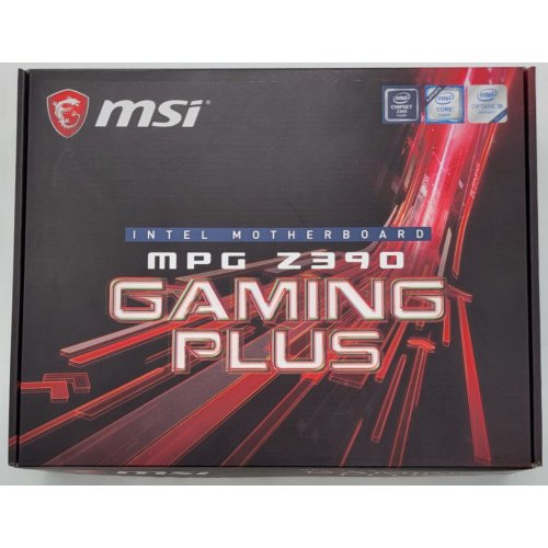 Материнська плата MSI MPG Z390 GAMING PLUS (s1151-v2, Intel Z390) (Відновлено продавцем, 837894) купити в Україні: Київ, Львів, Хмельницький, Тернопіль, Івано-Франківськ | Перевірка сумісності, низька ціна, відгуки, характеристики від TELEMART фото