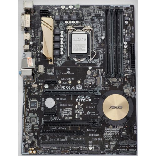 Материнская плата Asus Z170-P (s1151, Intel Z170) (Восстановлено продавцом, 837896) купить в Украине: Киев, Днепр, Харьков, Одесса  | Проверка совместимости, низкая цена, отзывы, характеристики от TELEMART фото