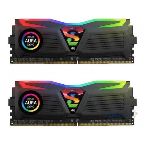Озп Geil DDR4 16GB (2x8GB) 2400Mhz Super Luce RGB (GLS416GB2400C16DC) Black (Відновлено продавцем, 837898) купити в Україні: Київ, Львів, Хмельницький, Тернопіль, Івано-Франківськ | Перевірка сумісності, низька ціна, відгуки, характеристики від TELEMART фото