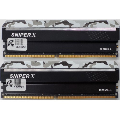 Озп G.Skill DDR4 32GB (2x16GB) 3200Mhz Sniper X (F4-3200C16D-32GSXWB) (Відновлено продавцем, 837900) купити в Україні: Київ, Львів, Хмельницький, Тернопіль, Івано-Франківськ | Перевірка сумісності, низька ціна, відгуки, характеристики від TELEMART фото