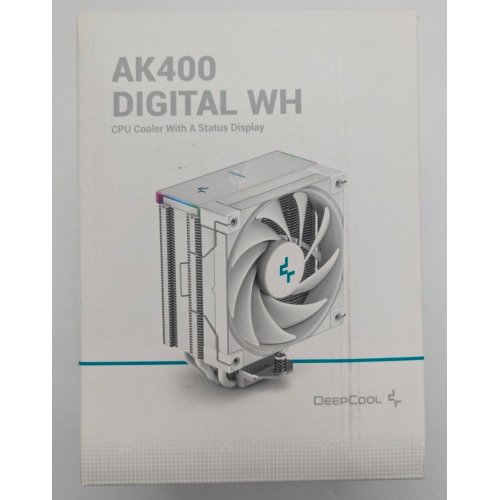 Кулер Deepcool AK400 DIGITAL (R-AK400-WHADMN-G) White (Відновлено продавцем, 837906) купити в Україні: Київ, Львів, Хмельницький, Тернопіль, Івано-Франківськ | Перевірка сумісності, низька ціна, відгуки, характеристики від TELEMART фото