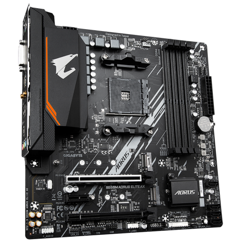 Уцінка материнська плата Gigabyte B550M AORUS ELITE AX (sAM4, AMD B550) (Сліди використання, 837914) купити в Україні: Київ, Львів, Хмельницький, Тернопіль, Івано-Франківськ | Перевірка сумісності, низька ціна, відгуки, характеристики від TELEMART фото