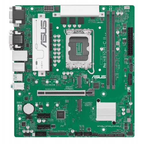 Материнська плата Asus Pro H810M-C II-CSM (s1851, Intel H810) купити в Україні: Київ, Львів, Хмельницький, Тернопіль, Івано-Франківськ | Перевірка сумісності, низька ціна, відгуки, характеристики від TELEMART фото
