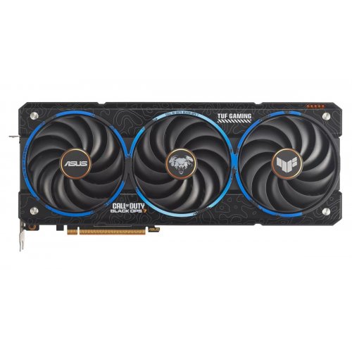 Відеокарта Asus TUF Radeon RX 9070 XT Gaming COD BO7 Special Edition 16384MB (TUF-RX9070XT-O16G-COD-BO7) купити в Україні: Київ, Львів, Хмельницький, Тернопіль, Івано-Франківськ | Перевірка сумісності, низька ціна, відгуки, характеристики від TELEMART фото