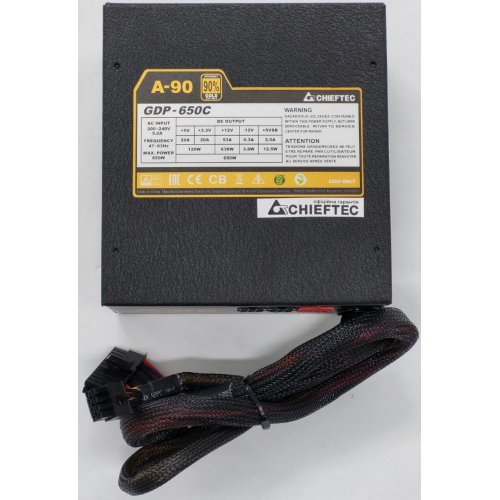 Блок живлення CHIEFTEC A-90 650W (GDP-650C) (Відновлено продавцем, 837938) купити в Україні: Київ, Львів, Хмельницький, Тернопіль, Івано-Франківськ | Перевірка сумісності, низька ціна, відгуки, характеристики від TELEMART фото