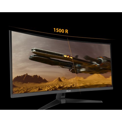 Уцінка монітор Asus 34" TUF Gaming VG34VQ3B (90LM0AA0-B01170) Black (Пошкоджено пакування, 837993) купити в Україні: Київ, Львів, Хмельницький, Тернопіль, Івано-Франківськ | Низька ціна, відгуки, характеристики від TELEMART фото