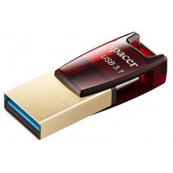 Photo Apacer AH180 64GB Type-C USB 3.1 Red (AP64GAH180R-1)