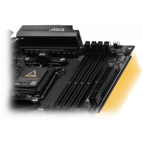 Материнська плата MSI MEG X870E ACE MAX (sAM5, AMD X870E) купити в Україні: Київ, Львів, Хмельницький, Тернопіль, Івано-Франківськ | Перевірка сумісності, низька ціна, відгуки, характеристики від TELEMART фото