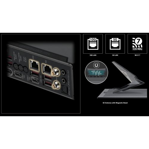 Материнська плата MSI MEG X870E ACE MAX (sAM5, AMD X870E) купити в Україні: Київ, Львів, Хмельницький, Тернопіль, Івано-Франківськ | Перевірка сумісності, низька ціна, відгуки, характеристики від TELEMART фото