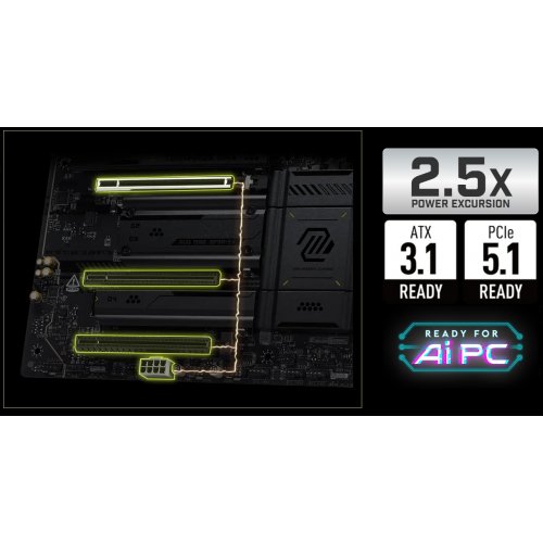 Материнська плата MSI MAG X870E TOMAHAWK MAX WIFI (sAM5, AMD X870E) купити в Україні: Київ, Львів, Хмельницький, Тернопіль, Івано-Франківськ | Перевірка сумісності, низька ціна, відгуки, характеристики від TELEMART фото