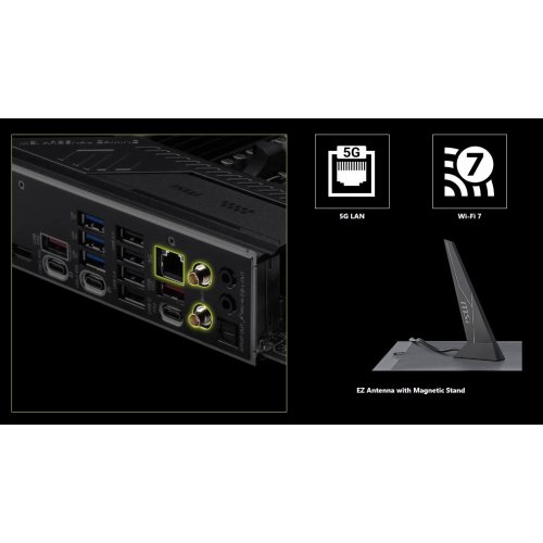 Материнська плата MSI MAG X870E TOMAHAWK MAX WIFI (sAM5, AMD X870E) купити в Україні: Київ, Львів, Хмельницький, Тернопіль, Івано-Франківськ | Перевірка сумісності, низька ціна, відгуки, характеристики від TELEMART фото