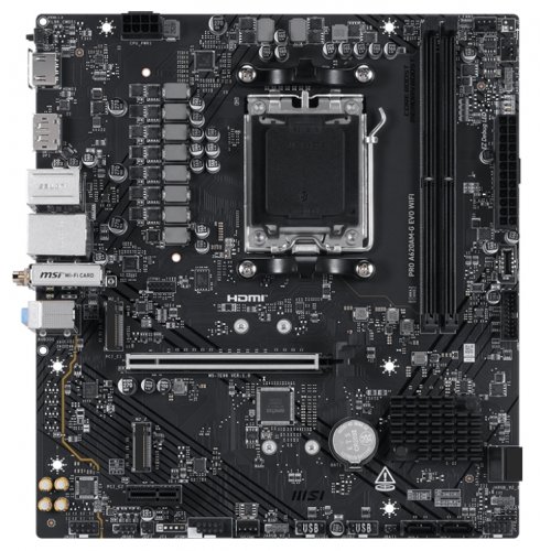 Материнська плата MSI PRO A620AM-G EVO WIFI (sAM5, AMD A620A) купити в Україні: Київ, Львів, Хмельницький, Тернопіль, Івано-Франківськ | Перевірка сумісності, низька ціна, відгуки, характеристики від TELEMART фото