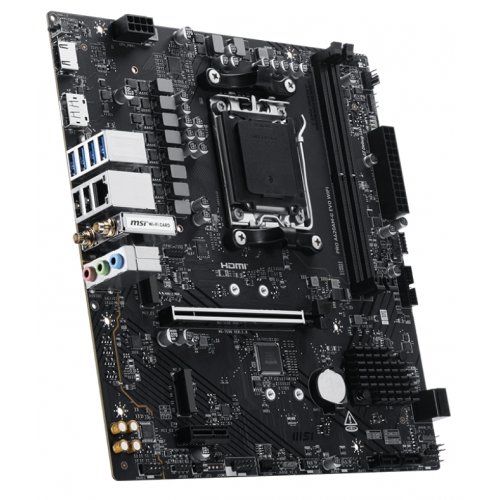 Материнська плата MSI PRO A620AM-G EVO WIFI (sAM5, AMD A620A) купити в Україні: Київ, Львів, Хмельницький, Тернопіль, Івано-Франківськ | Перевірка сумісності, низька ціна, відгуки, характеристики від TELEMART фото