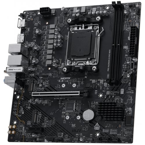 Материнська плата MSI PRO A620AM-G EVO WIFI (sAM5, AMD A620A) купити в Україні: Київ, Львів, Хмельницький, Тернопіль, Івано-Франківськ | Перевірка сумісності, низька ціна, відгуки, характеристики від TELEMART фото