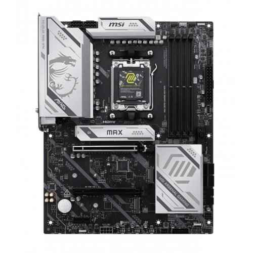 Материнська плата MSI MAG X870E GAMING MAX WIFI (sAM5, AMD X870E) купити в Україні: Київ, Львів, Хмельницький, Тернопіль, Івано-Франківськ | Перевірка сумісності, низька ціна, відгуки, характеристики від TELEMART фото