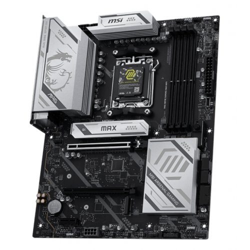 Материнська плата MSI MAG X870E GAMING MAX WIFI (sAM5, AMD X870E) купити в Україні: Київ, Львів, Хмельницький, Тернопіль, Івано-Франківськ | Перевірка сумісності, низька ціна, відгуки, характеристики від TELEMART фото