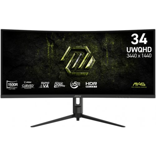 Монітор MSI 34" MAG 342CQRF E20 Black купити в Україні: Київ, Львів, Хмельницький, Тернопіль, Івано-Франківськ | Низька ціна, відгуки, характеристики від TELEMART фото