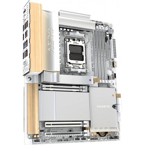 Материнська плата Gigabyte X870E AERO X3D WOOD (sAM5, AMD X870E) купити в Україні: Київ, Львів, Хмельницький, Тернопіль, Івано-Франківськ | Перевірка сумісності, низька ціна, відгуки, характеристики від TELEMART фото