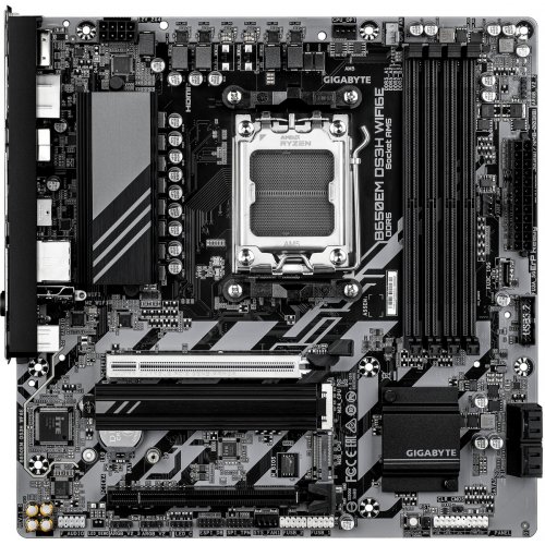 Материнська плата Gigabyte B650EM DS3H WIFI6E (sAM5, AMD B650E) купити в Україні: Київ, Львів, Хмельницький, Тернопіль, Івано-Франківськ | Перевірка сумісності, низька ціна, відгуки, характеристики від TELEMART фото