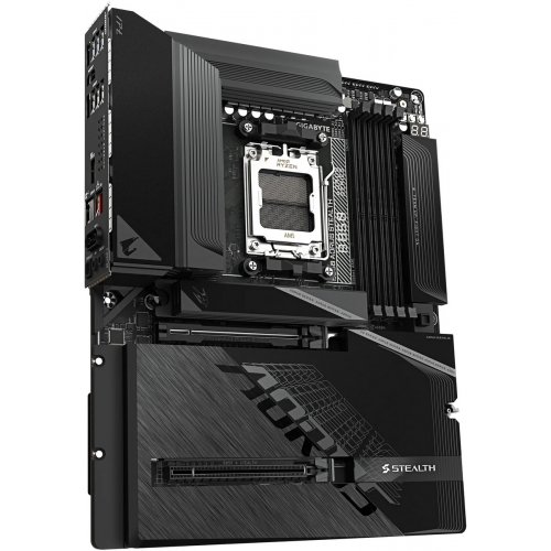 Материнська плата Gigabyte B850 AORUS STEALTH (sAM5, AMD B850) купити в Україні: Київ, Львів, Хмельницький, Тернопіль, Івано-Франківськ | Перевірка сумісності, низька ціна, відгуки, характеристики від TELEMART фото