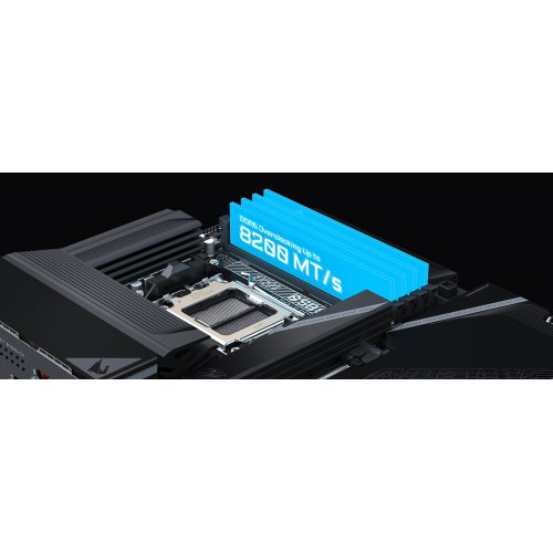 Материнська плата Gigabyte B850 AORUS STEALTH (sAM5, AMD B850) купити в Україні: Київ, Львів, Хмельницький, Тернопіль, Івано-Франківськ | Перевірка сумісності, низька ціна, відгуки, характеристики від TELEMART фото