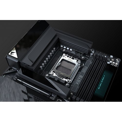 Материнська плата Gigabyte X870 AORUS STEALTH (sAM5, AMD X870) купити в Україні: Київ, Львів, Хмельницький, Тернопіль, Івано-Франківськ | Перевірка сумісності, низька ціна, відгуки, характеристики від TELEMART фото