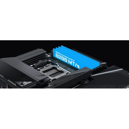 Материнська плата Gigabyte X870 AORUS STEALTH (sAM5, AMD X870) купити в Україні: Київ, Львів, Хмельницький, Тернопіль, Івано-Франківськ | Перевірка сумісності, низька ціна, відгуки, характеристики від TELEMART фото