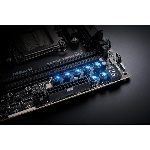 Материнская плата AsRock X870E Taichi OCF (sAM5, AMD X870E) купить в Украине: Киев, Днепр, Харьков, Одесса  | Проверка совместимости, низкая цена, отзывы, характеристики от TELEMART фото