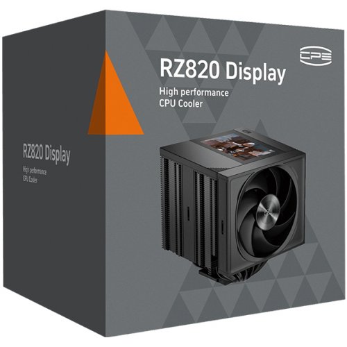 Кулер PCCooler RZ820 Display Black купить в Украине: Киев, Днепр, Харьков, Одесса  | Проверка совместимости, низкая цена, отзывы, характеристики от TELEMART фото