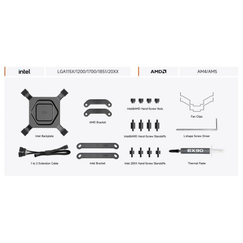 Кулер PCCooler RZ820 Display Black купить в Украине: Киев, Днепр, Харьков, Одесса  | Проверка совместимости, низкая цена, отзывы, характеристики от TELEMART фото