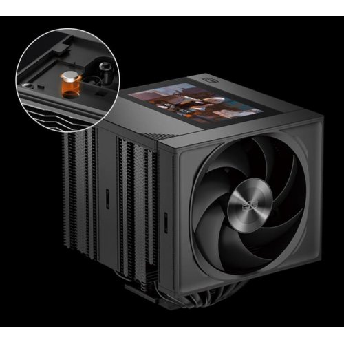 Кулер PCCooler RZ820 Display Black купить в Украине: Киев, Днепр, Харьков, Одесса  | Проверка совместимости, низкая цена, отзывы, характеристики от TELEMART фото
