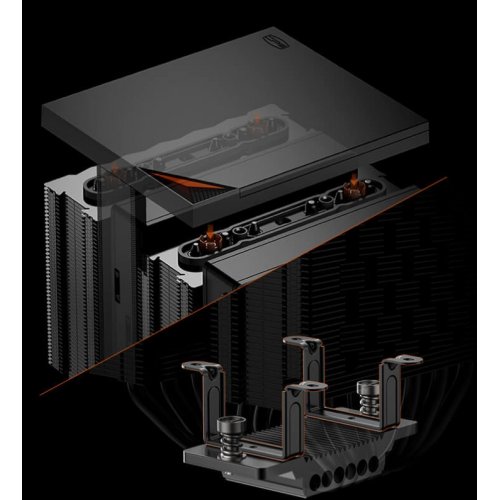 Кулер PCCooler RZ620 Pro TC Black купить в Украине: Киев, Днепр, Харьков, Одесса  | Проверка совместимости, низкая цена, отзывы, характеристики от TELEMART фото