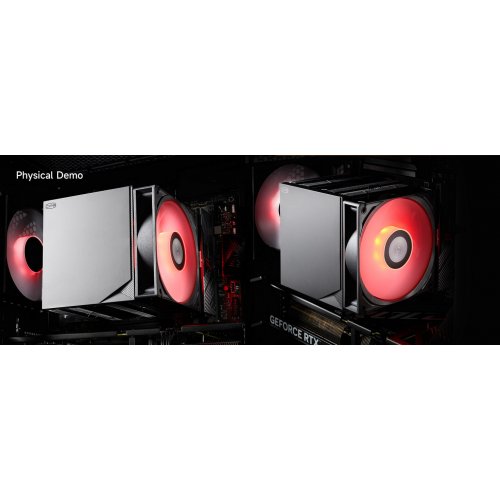 Кулер PCCooler RT720 TC ARGB Black купить в Украине: Киев, Днепр, Харьков, Одесса  | Проверка совместимости, низкая цена, отзывы, характеристики от TELEMART фото