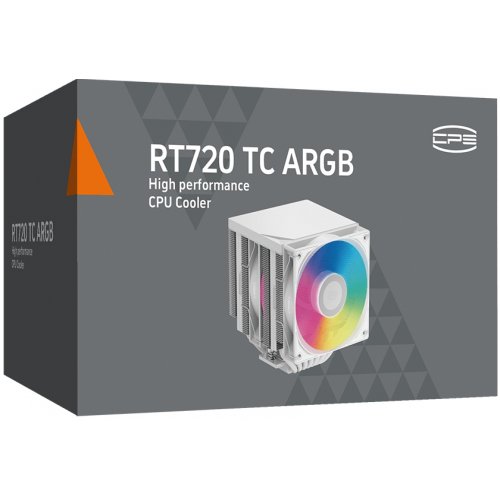 Кулер PCCooler RT720 TC ARGB White купить в Украине: Киев, Днепр, Харьков, Одесса  | Проверка совместимости, низкая цена, отзывы, характеристики от TELEMART фото