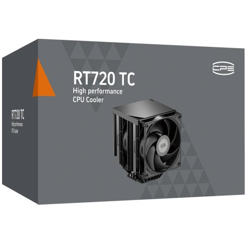 Кулер PCCooler RT720 TC Black купить в Украине: Киев, Днепр, Харьков, Одесса  | Проверка совместимости, низкая цена, отзывы, характеристики от TELEMART фото