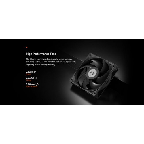 Кулер PCCooler RT720 TC Black купить в Украине: Киев, Днепр, Харьков, Одесса  | Проверка совместимости, низкая цена, отзывы, характеристики от TELEMART фото