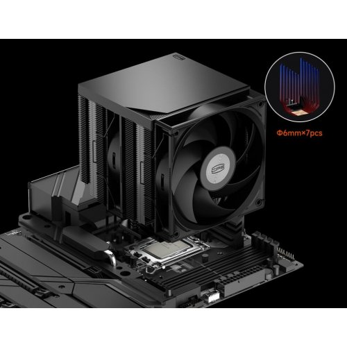 Кулер PCCooler RT720 TC Black купить в Украине: Киев, Днепр, Харьков, Одесса  | Проверка совместимости, низкая цена, отзывы, характеристики от TELEMART фото