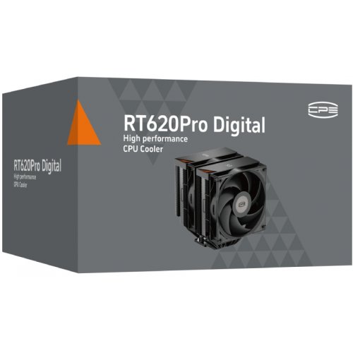 Кулер PCCooler RT620 Pro Digital Black купить в Украине: Киев, Днепр, Харьков, Одесса  | Проверка совместимости, низкая цена, отзывы, характеристики от TELEMART фото