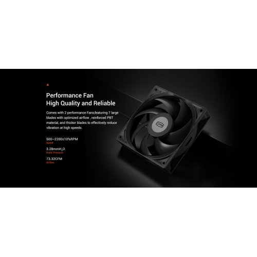 Кулер PCCooler RT620 Pro Digital Black купить в Украине: Киев, Днепр, Харьков, Одесса  | Проверка совместимости, низкая цена, отзывы, характеристики от TELEMART фото