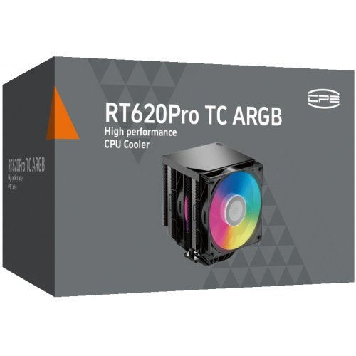 Кулер PCCooler RT620 Pro TC ARGB Black купить в Украине: Киев, Днепр, Харьков, Одесса  | Проверка совместимости, низкая цена, отзывы, характеристики от TELEMART фото