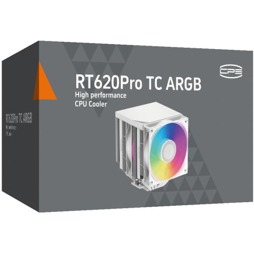 Кулер PCCooler RT620 Pro TC ARGB White купить в Украине: Киев, Днепр, Харьков, Одесса  | Проверка совместимости, низкая цена, отзывы, характеристики от TELEMART фото