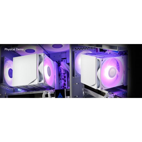 Кулер PCCooler RT620 Pro TC ARGB White купить в Украине: Киев, Днепр, Харьков, Одесса  | Проверка совместимости, низкая цена, отзывы, характеристики от TELEMART фото