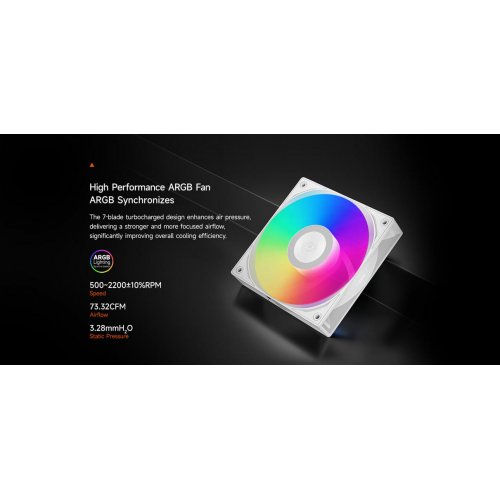 Кулер PCCooler RT620 Pro TC ARGB White купить в Украине: Киев, Днепр, Харьков, Одесса  | Проверка совместимости, низкая цена, отзывы, характеристики от TELEMART фото