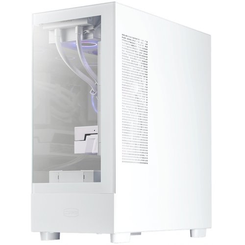 Корпус PCCooler C3 Q500 Tempered Glass без БП White купить в Украине: Киев, Днепр, Харьков, Одесса  | Проверка совместимости, низкая цена, отзывы, характеристики от TELEMART фото