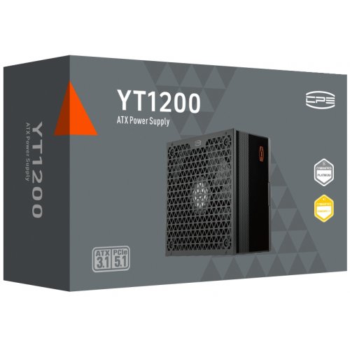 Блок питания PCCooler 1200W (YT1200) купить в Украине: Киев, Днепр, Харьков, Одесса  | Проверка совместимости, низкая цена, отзывы, характеристики от TELEMART фото