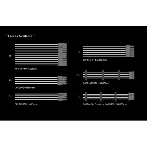 Блок питания PCCooler 1200W (YT1200) купить в Украине: Киев, Днепр, Харьков, Одесса  | Проверка совместимости, низкая цена, отзывы, характеристики от TELEMART фото