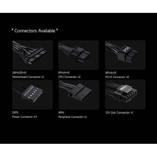 Блок питания PCCooler 1200W (YT1200) купить в Украине: Киев, Днепр, Харьков, Одесса  | Проверка совместимости, низкая цена, отзывы, характеристики от TELEMART фото