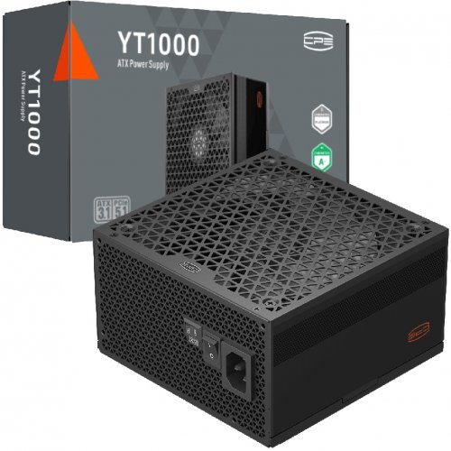 Блок питания PCCooler 1000W (YT1000) купить в Украине: Киев, Днепр, Харьков, Одесса  | Проверка совместимости, низкая цена, отзывы, характеристики от TELEMART фото